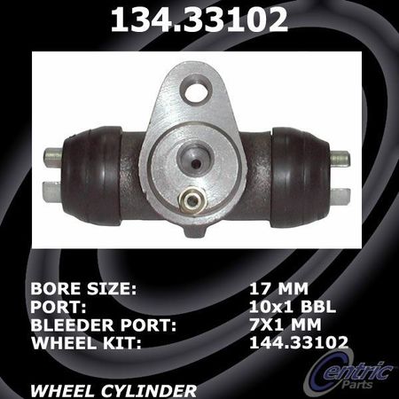 CENTRIC PARTS Premium Wheel Cyl, 134.33102 134.33102